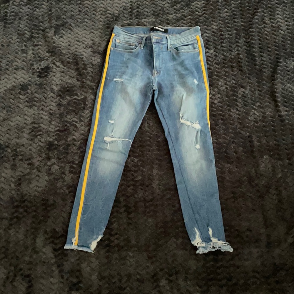 Express Ankle Legging Mid Rise Jeans